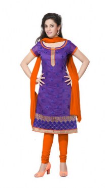 zilmil-purple-handeri-cotton-dress-material